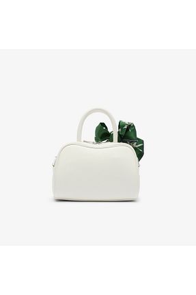 کیف پستچی سفید زنانه چرم مصنوعی Lacoste - کد 948004832
