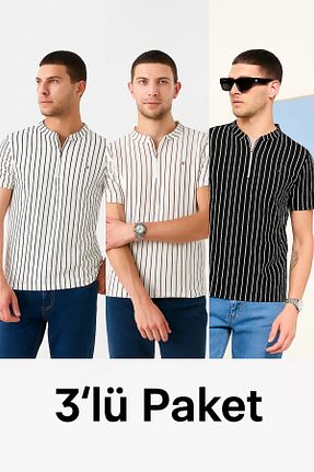 پولوشرت رنگی مردانه پنبه ای DAMGA JEANS - کد 947992568
