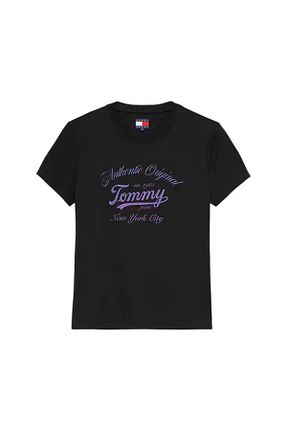 تیشرت رنگی زنانه Fitted Tommy Hilfiger - کد 948025807