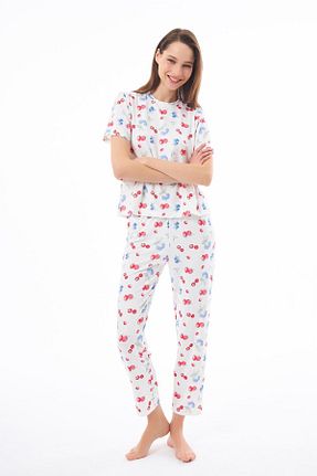 ست لباس راحتی رنگی زنانه طرح دار Cottonhill - کد 948019587