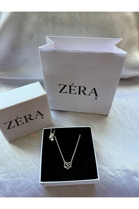 گردنبند نقره طوسی زنانه 925 عیار zera - کد 948270981