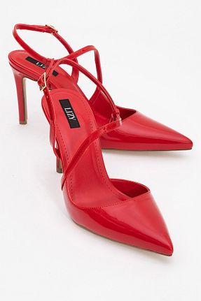 کفش پاشنه بلند کلاسیک قرمز زنانه چرم لاکی Lizy Shoes - کد 948375203