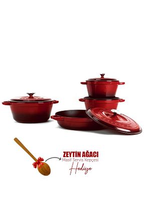 قابلمه رنگی قابل استفاده بر روی اجاق القایی Organik Hayat Dostu - کد 948427973