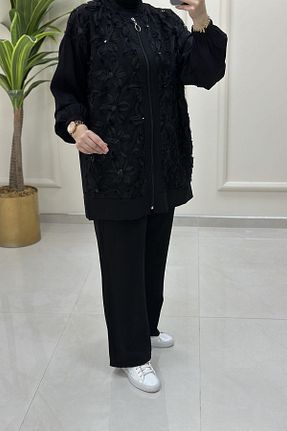 ست بالاتنه و پائین تنه حجاب مشکی زنانه رگولار Miss - کد 948528794