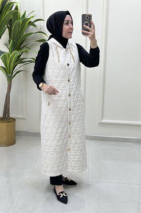 جلیقه حجاب طوسی زنانه رگولار ayşe akay - کد 948526064