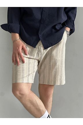 شلوارک و برمودا مشکی مردانه کتان MENOFOURSWEAR - کد 948422694