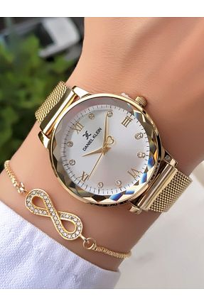 ساعت مچی زرد زنانه 31-34 میلی متر Daniel Klein - کد 948430370