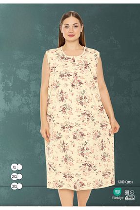 لباس شب سایز بزرگ رنگی زنانه طرح دار MİSS LOLİTA - کد 948754252