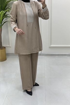 ست بالاتنه و پائین تنه حجاب رنگی زنانه رگولار çınar özkan - کد 948532940