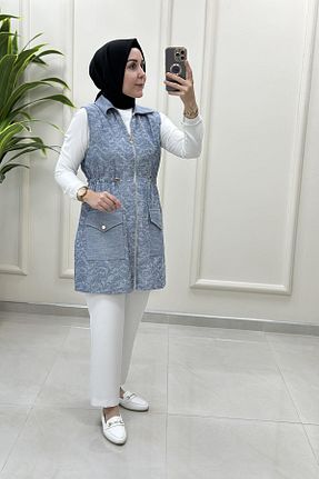 جلیقه حجاب آبی زنانه رگولار Haya - کد 948535363