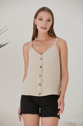 بلوز بژ زنانه ساده HOFY - کد 948534337