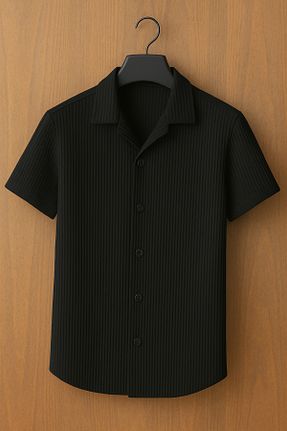 پیراهن مشکی مردانه اسلیم فیت mavisima erkek giyimi - کد 948535505