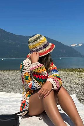 کلاه رنگی زنانه حصیر keisy - کد 948600466