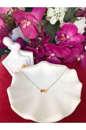 گردنبند استیل ( فولاد ) زرد زنانه استیل (فولاد) Gold Pırlanta Bijuteri - کد 948628962