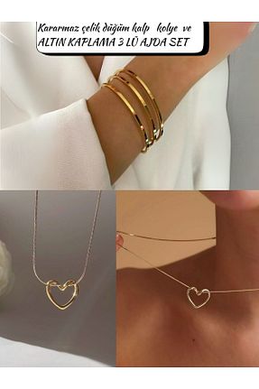 گردنبند استیل ( فولاد ) زرد استیل (فولاد) Perry Accesories - کد 948691620
