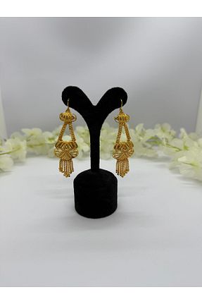 گوشواره جواهر زرد زیرکن Constanza Exclusive - کد 948769698