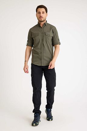 پیراهن خاکی مردانه رگولار Q Steinbock - کد 948767500