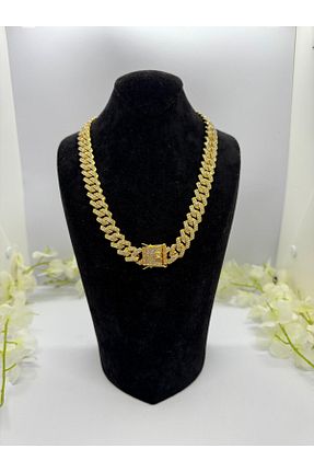 گردنبند جواهر زرد زنانه روکش طلا Constanza Exclusive - کد 948864005