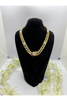 گردنبند جواهر زرد زنانه روکش طلا Constanza Exclusive - کد 948858039