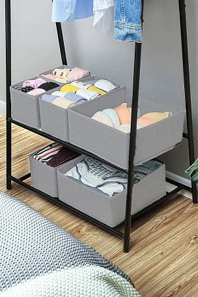 نظم دهنده کمد طوسی پارچه Spartek home textile - کد 948933232