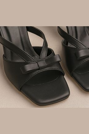 کفش پاشنه بلند کلاسیک مشکی زنانه چرم مصنوعی Elvessa - کد 948980549