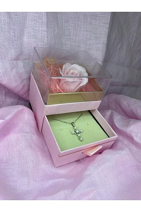 گردنبند استیل ( فولاد ) طوسی زنانه استیل ضد زنگ BYBAL - کد 949048121