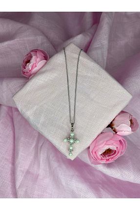 گردنبند استیل ( فولاد ) طوسی زنانه استیل ضد زنگ BYBAL - کد 949048121