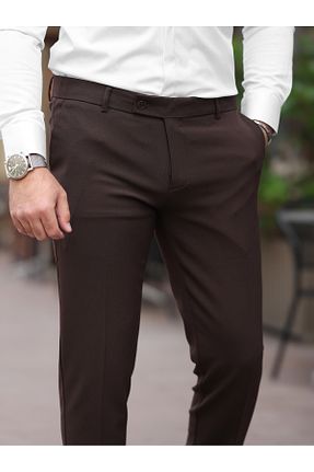 شلوار قهوه ای مردانه لیکرا BASEL.CO - کد 949086406