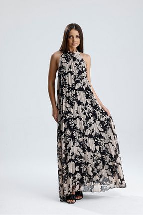لباس مجلسی و فارغ التحصیلی رنگی زنانه شیفون Sense - کد 949076914