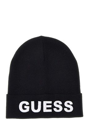 کلاه پشمی مشکی مردانه اکریلیک Guess - کد 872187607