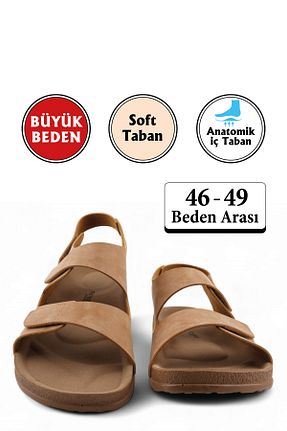 صندل قهوه ای مردانه پاشنه تخت FLY SOFT - کد 949487451