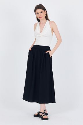 دامن رنگی زنانه کتان Rays - کد 949502013