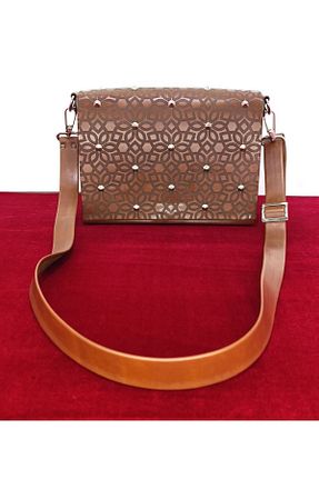 کیف دوشی قهوه ای زنانه چرم مصنوعی Sequoia Bags - کد 949609426