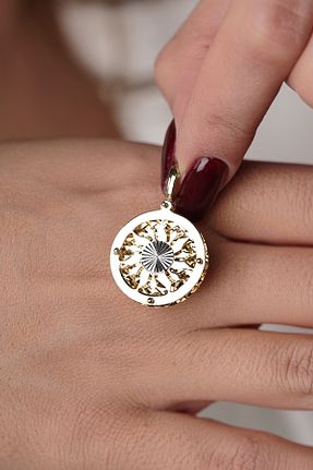 مدال طلا زیرکن Fiyonk Kuyumculuk - کد 167865152