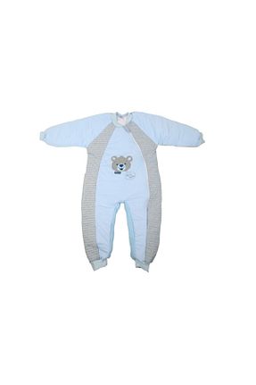 سرهمی خواب آبی بچه گانه پنبه ای ÖZLEM BEBE - کد 37561873