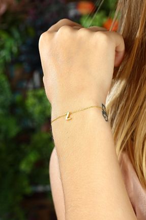 دستبند نقره طلائی زنانه کد 6743084