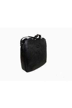 کیف پستچی مشکی زنانه چرم خالص Gön - کد 69232183