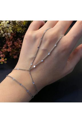 دستبند نقره سفید زنانه 925 عیار Stella - کد 55977061