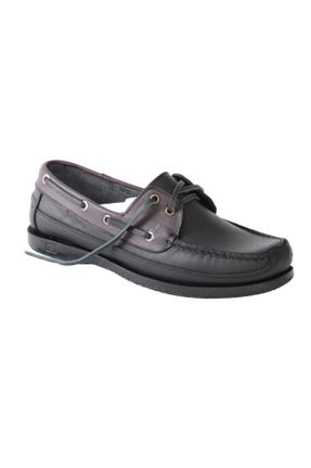 کفش کژوال مشکی مردانه چرم طبیعی پاشنه کوتاه ( 4 - 1 cm ) پاشنه ساده کد 138293748