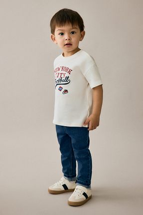 شلوار جین آبی بچه گانه پاچه تنگ H&M - کد 855530921