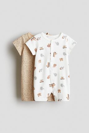 سرهمی خواب بژ بچه گانه پنبه ای H&M - کد 931010593