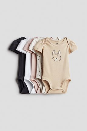 بادی بژ بچه گانه یقه دوچرخه H&M - کد 935858073