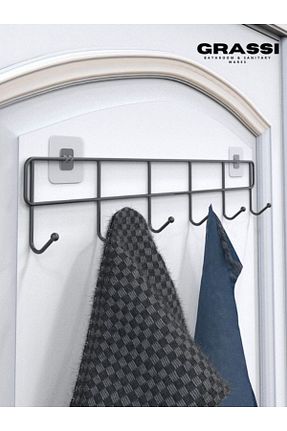 چوب لباسی مشکی فلزی Grassi - کد 902961034