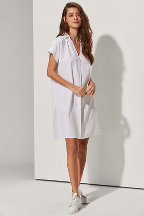 لباس سفید زنانه بافتنی White By Nature - کد 354058158