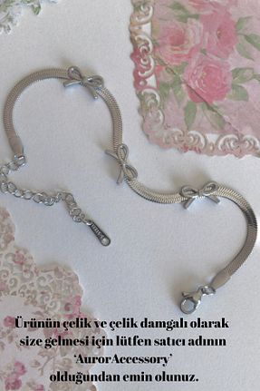 دستبند استیل (فولاد) سفید زنانه استیل (فولاد) AurorAccessory - کد 941883713