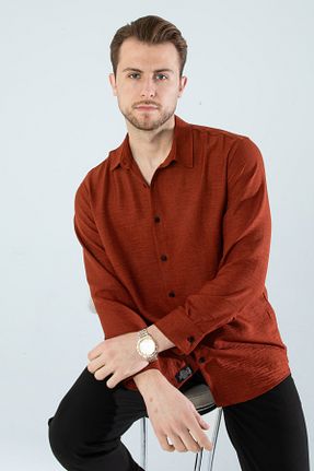 پیراهن نارنجی مردانه اورسایز YXC Trend Maker - کد 262031711