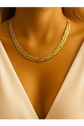 گردنبند استیل ( فولاد ) طلائی زنانه استیل (فولاد) Luna Barella - کد 947391450