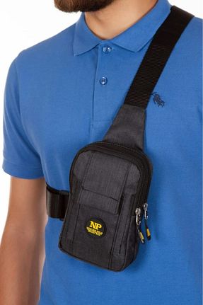 کیف دوشی مشکی مردانه Newish Polo - کد 91268037
