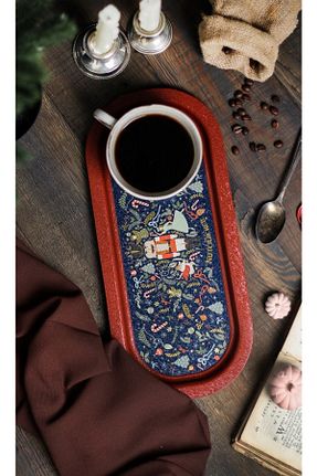 سینی قهوه ای فلزی Evle - کد 376178543