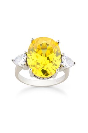 انگشتر نقره طوسی زنانه یاقوت کبود Silveranka - کد 379923790